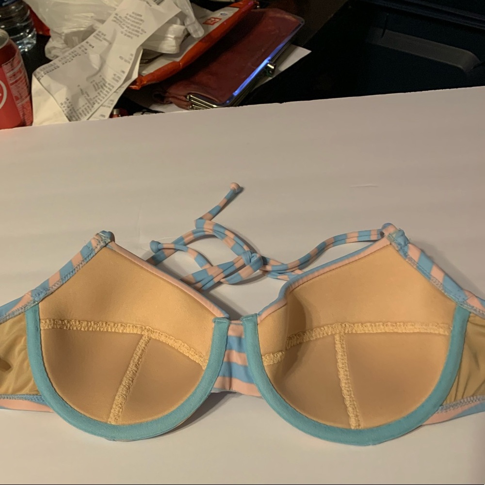 J. Crew Striped Bikini Top 36C - Picture 3 of 6